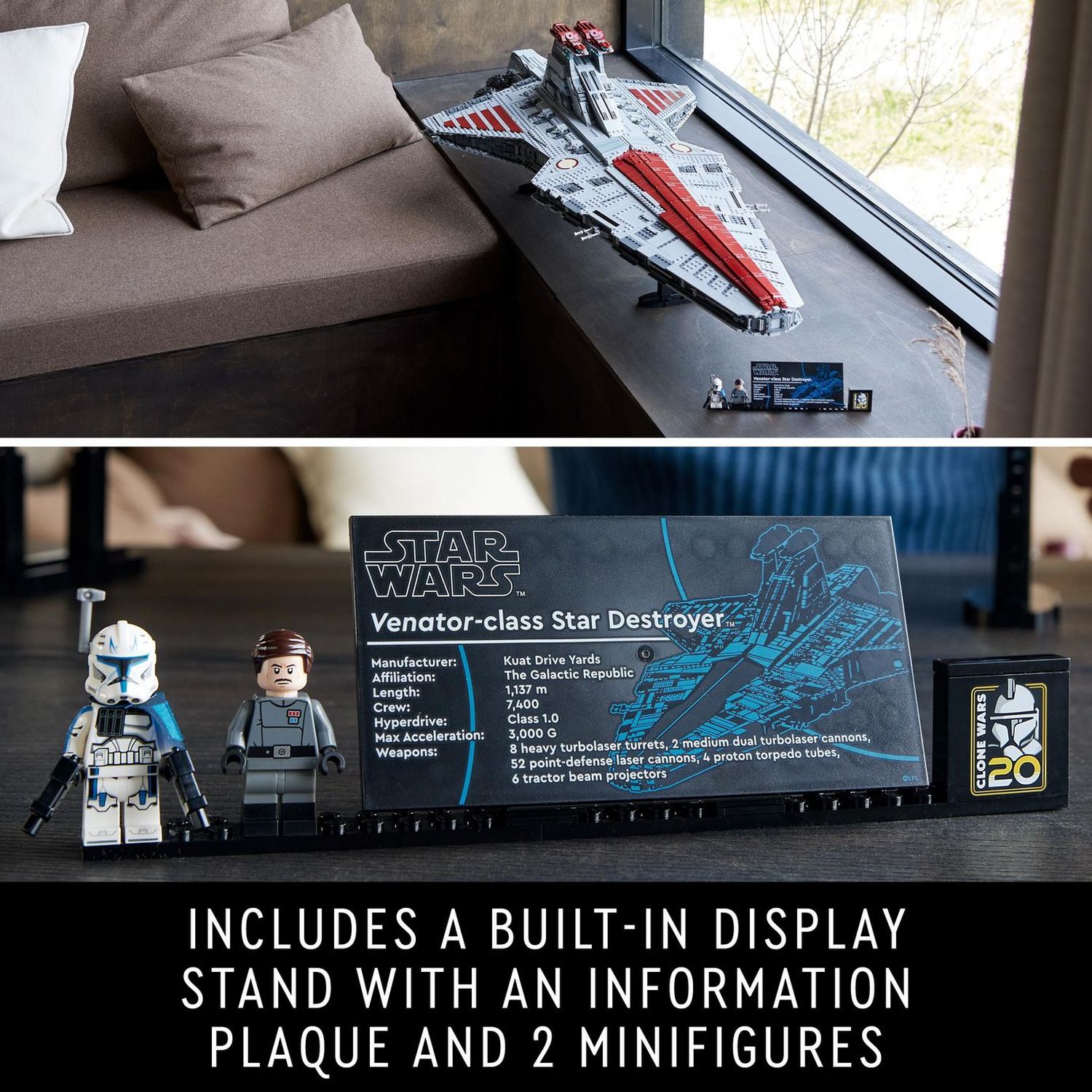 LEGO Star Wars Venator-Class Cruiser UCS 75367, imported from the UK