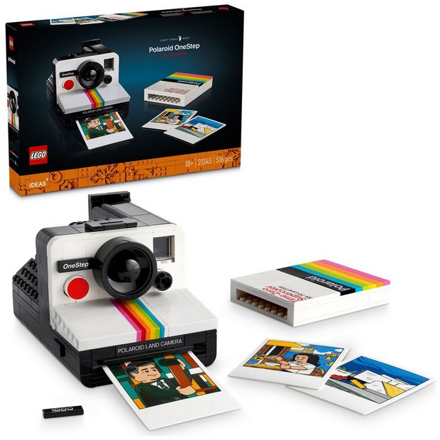 LEGO Ideas Polaroid OneStep SX-70 Camera Set 21345, imported from the UK