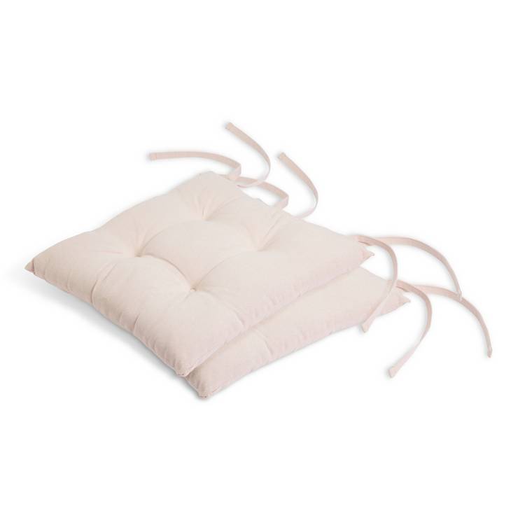 Habitat blush pink seat cushion pack of 2 40cm (British brand)