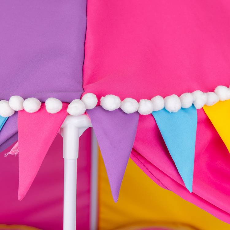 DesignaFriend festival glamping tent for 18 inch dolls, imported from the UK