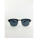 SVNX Black Clubmaster Sonnenbrille mit schwarzen Gläsern, UK Version