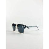 SVNX Black Clubmaster Sonnenbrille mit schwarzen Gläsern, UK Version