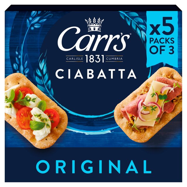 Carr's Ciabatta Original Crackers Multipack   5 x 28g GOODS M&S   