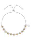 Estella Bartlett silver floral daisy chain bracelet, imported from the UK