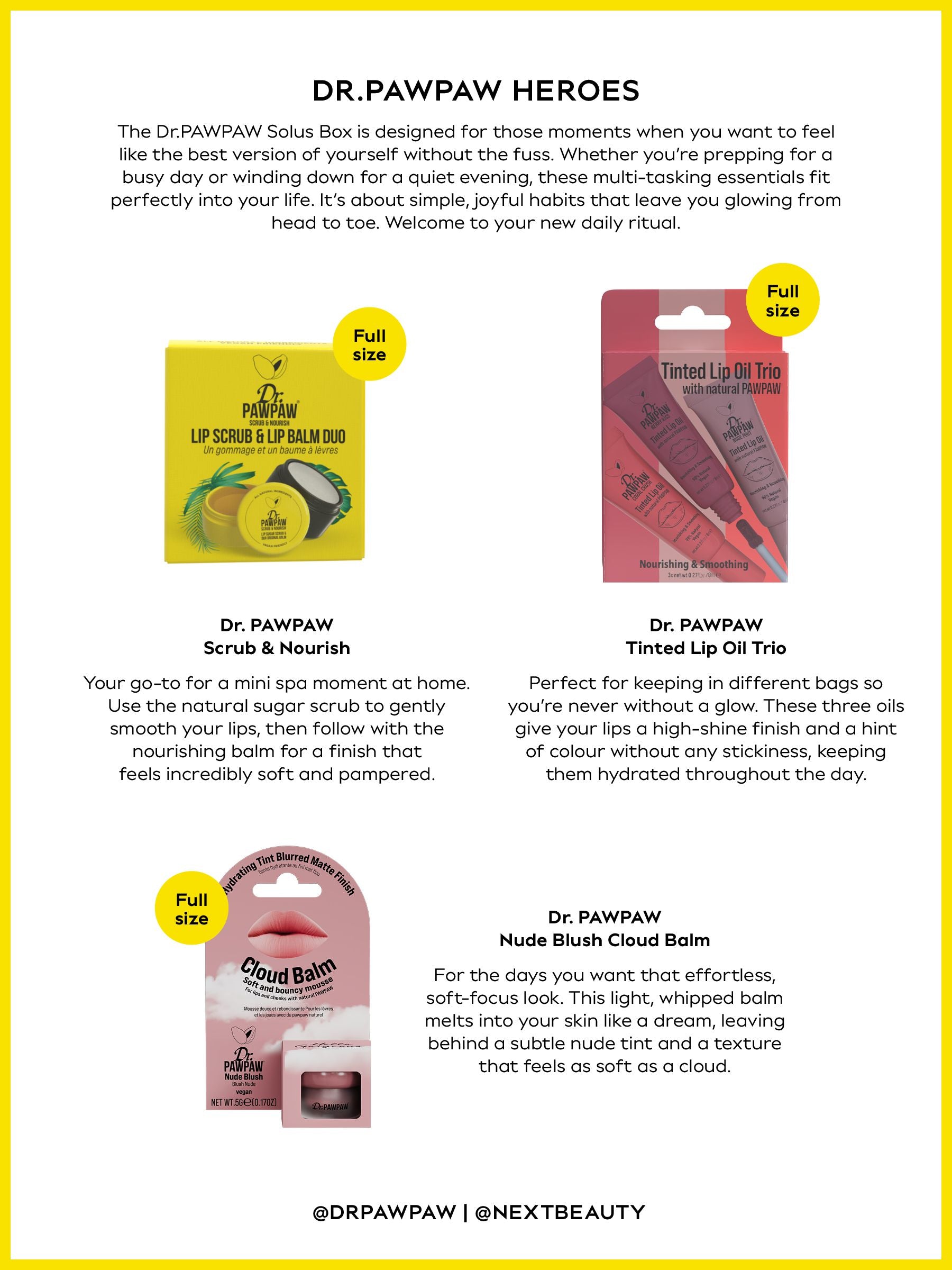 Dr. PAWPAW Heroes Beauty Box gift set, UK version