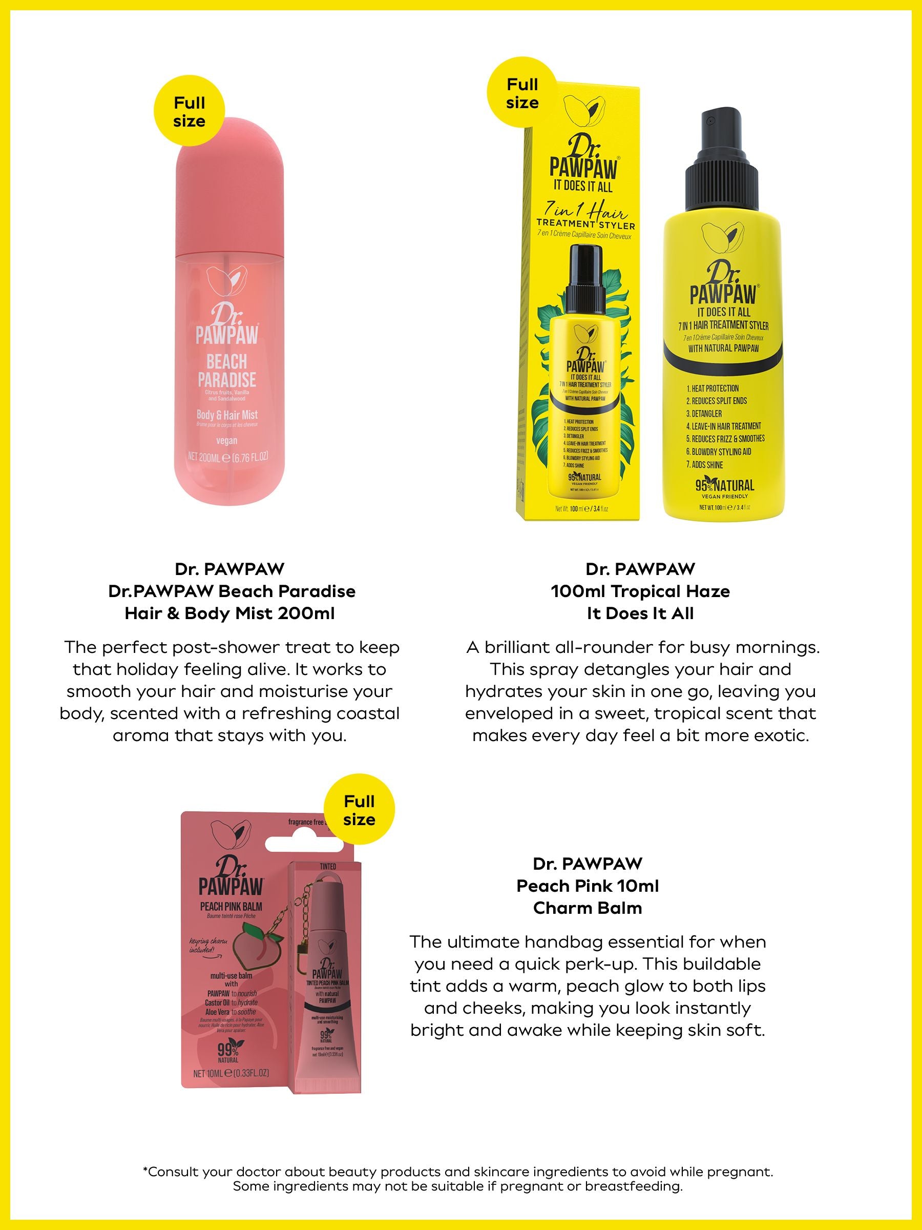 Dr. PAWPAW Heroes Beauty Box gift set, UK version