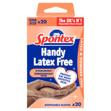 Spontex Handy latex free disposable gloves 20 pack (British brand)
