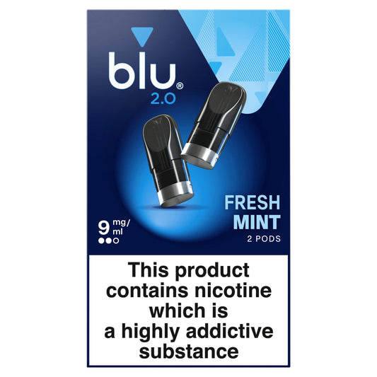 blu 2.0 Fresh Mint Vape Pods 9mg GOODS Sainsburys   