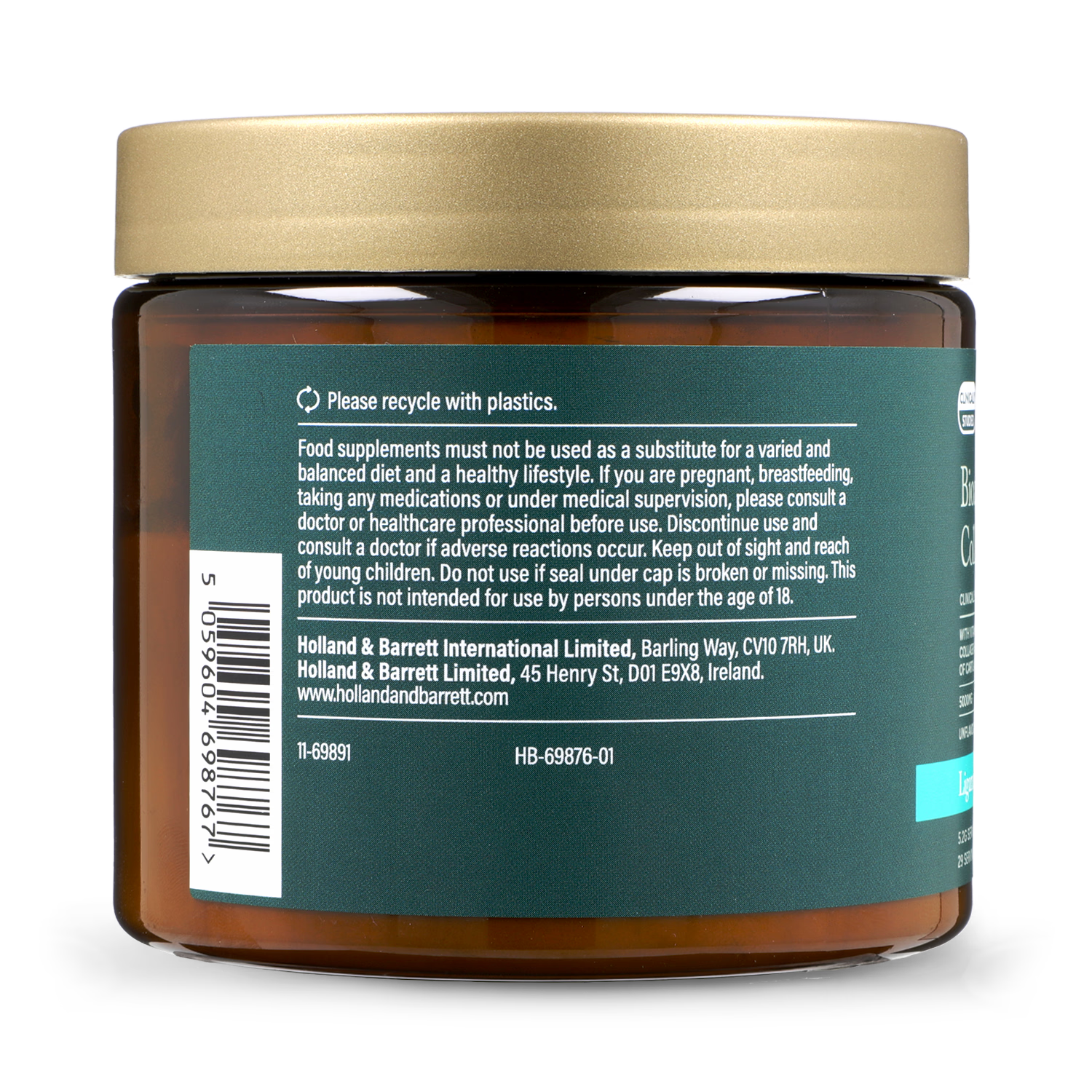 Holland & Barrett Collagen Peptides Unflavoured 153g, UK version
