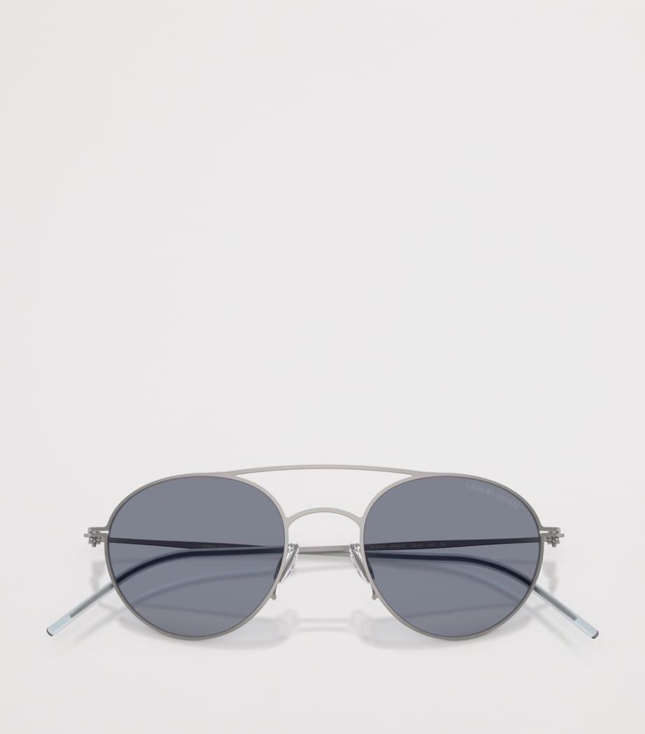 Giorgio Armani round metal sunglasses (British brand)