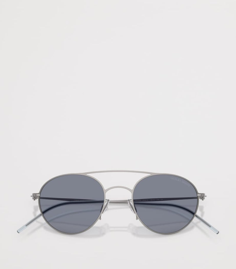 Giorgio Armani round metal sunglasses (British brand)