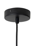 Leitmotiv Rayado Retro pendant lamp orange white striped, UK version