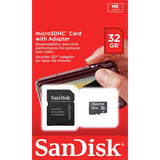 SanDisk 32GB Micro SDHC memory card (British brand)