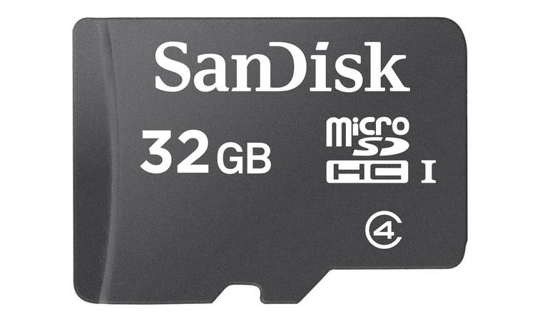 SanDisk 32GB Micro SDHC memory card (British brand)