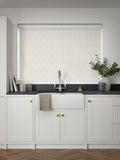 Next Fresca pearl white blackout roller blind - British product