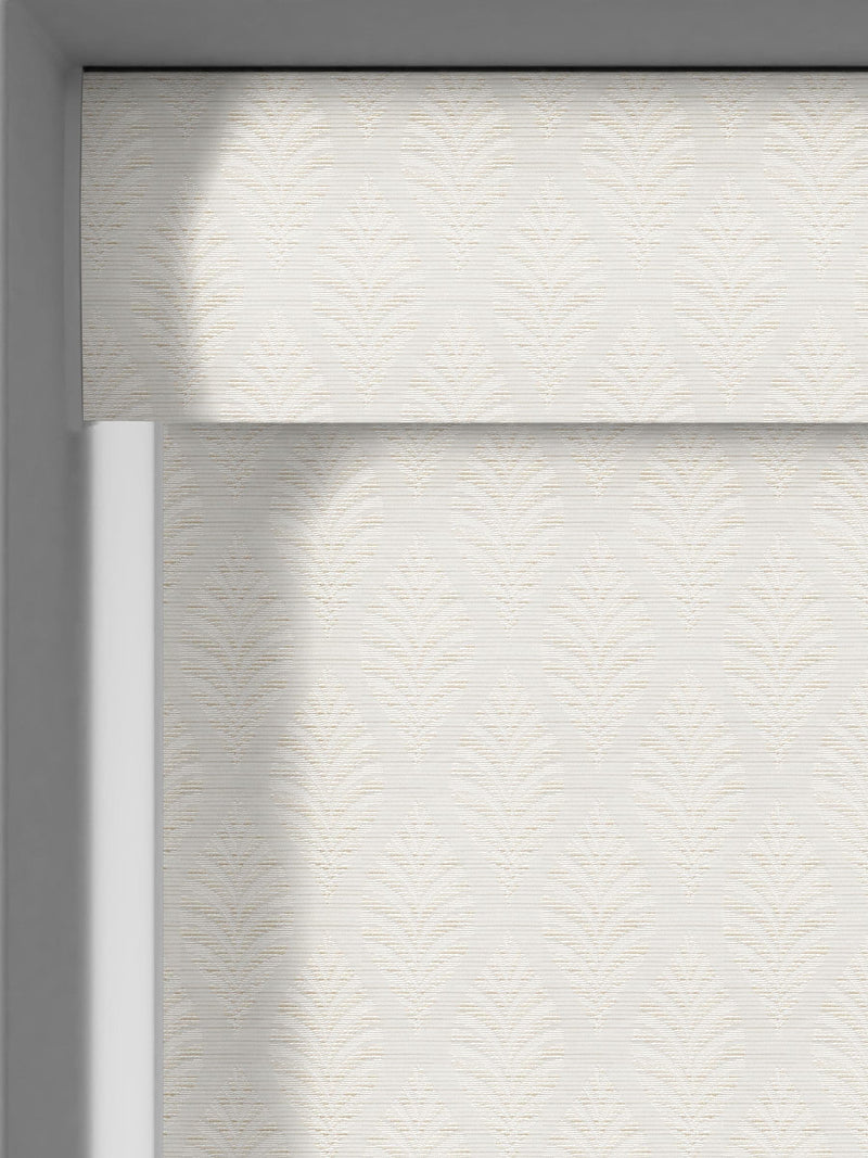 Next Fresca pearl white blackout roller blind - British product