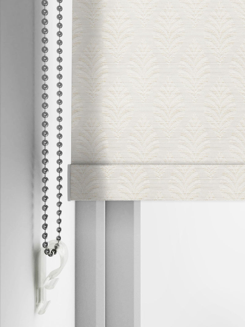 Next Fresca pearl white blackout roller blind - British product