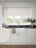 Next Fresca pearl white blackout roller blind - British product