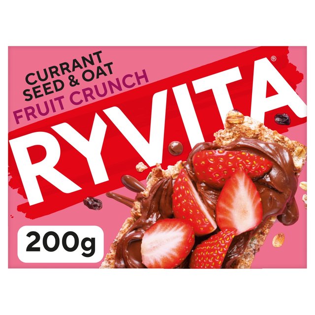 Ryvita Crispbread Fruit Crunch Currant Seed & Oat Crackers   200g GOODS M&S   