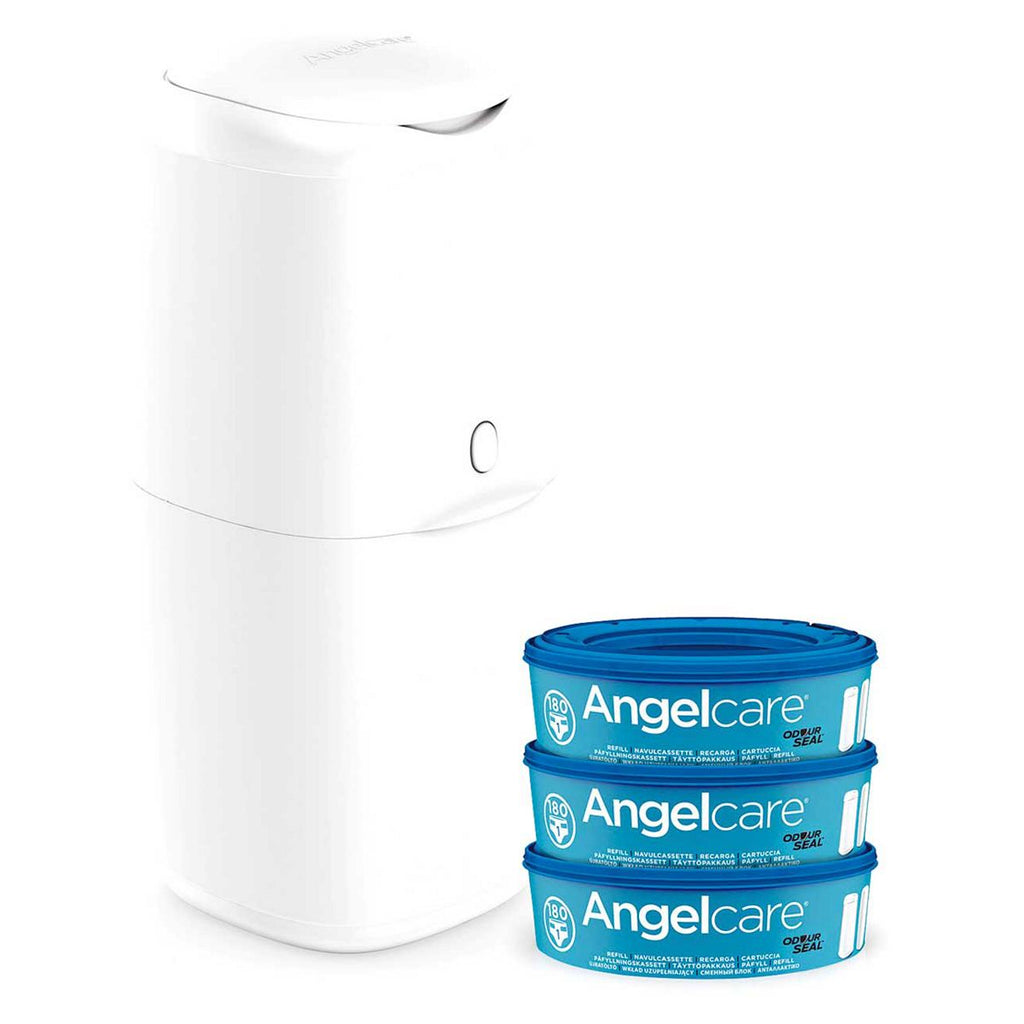 Angelcare Nappy Bin Starter Pack (Bin and 3 cassettes)