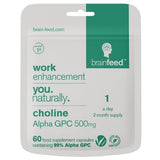 brain feed Alpha GPC choline supplement 500mg capsules - British brand