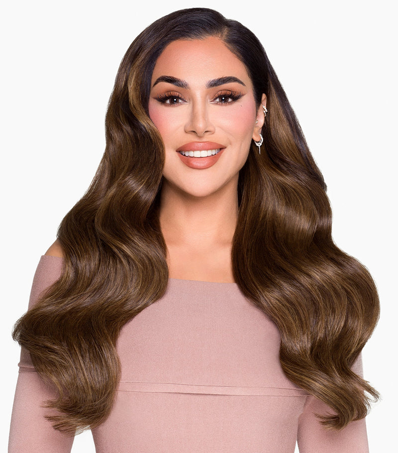 Beauty Works Huda BARELY THERE clip-in hair extensions 20-inch - British product