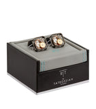 Tateossian square gear cufflinks, imported from the UK