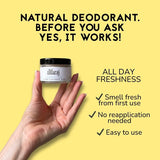 The Natural Deo Co deodorant balm Lemon Geranium 55g, UK version