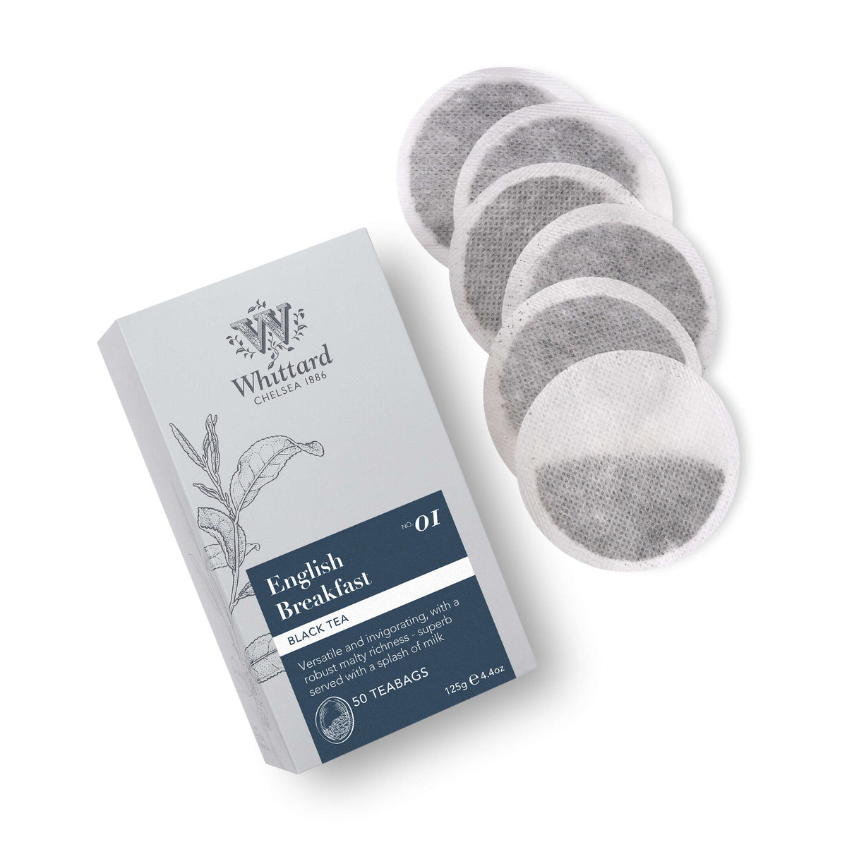 Whittard English Breakfast teabags 50 pack - British product