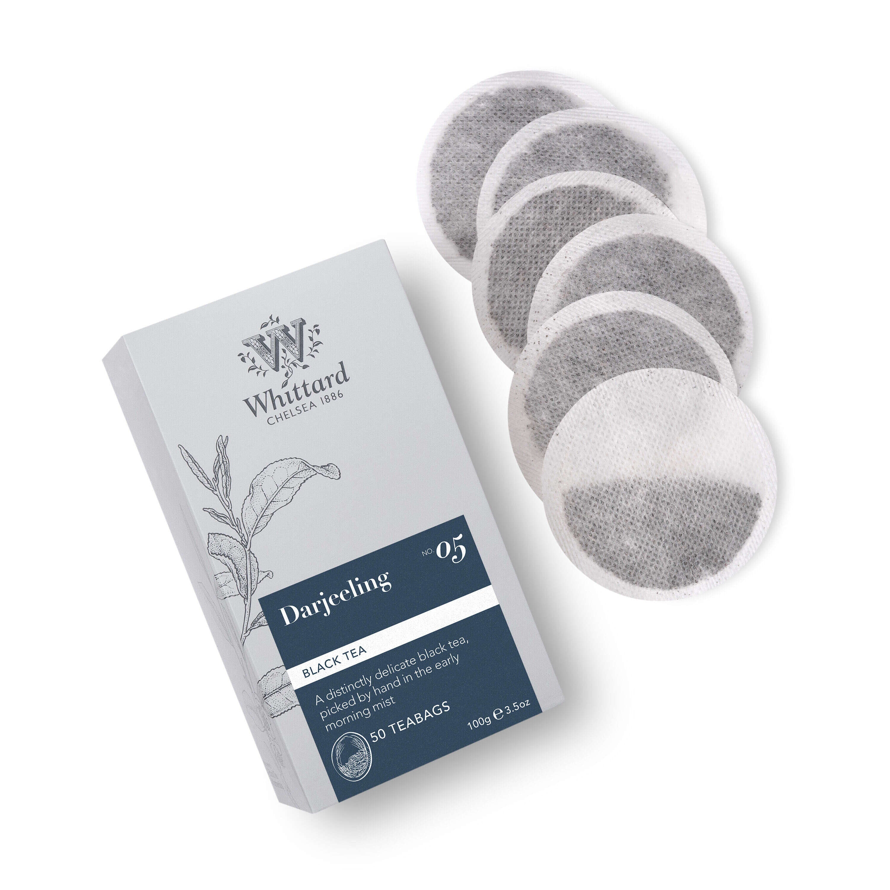 Darjeeling black tea 50 teabags, imported from the UK