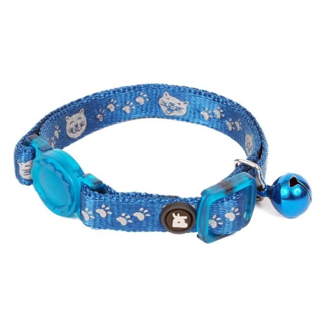 Petface Reflective Face Blue Cat Collar GOODS M&S   