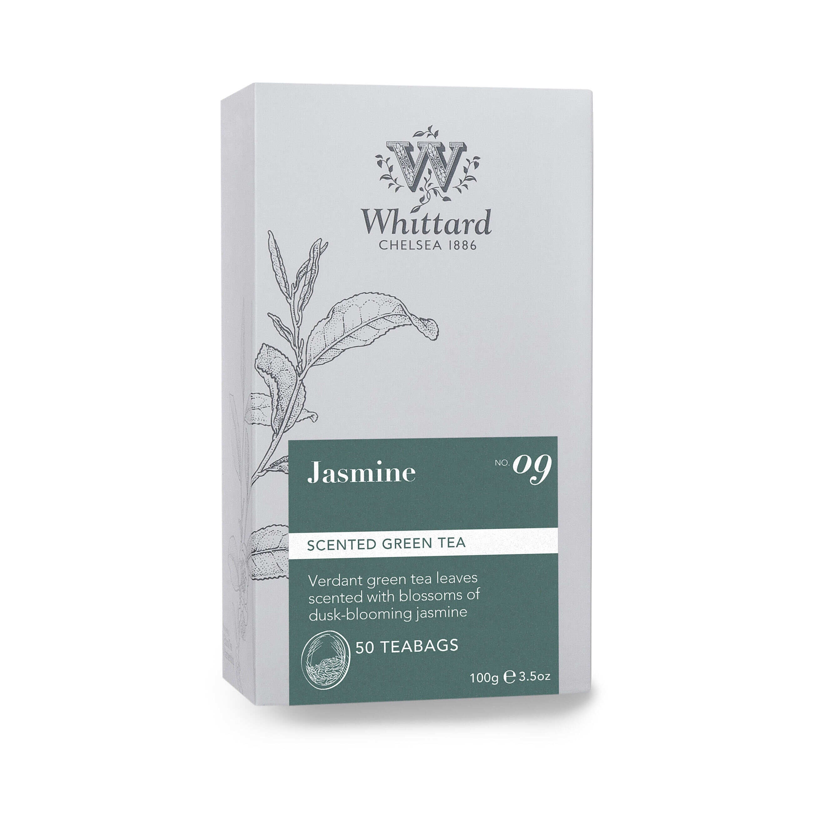 Jasmine green tea teabags 50 count 100g - British product