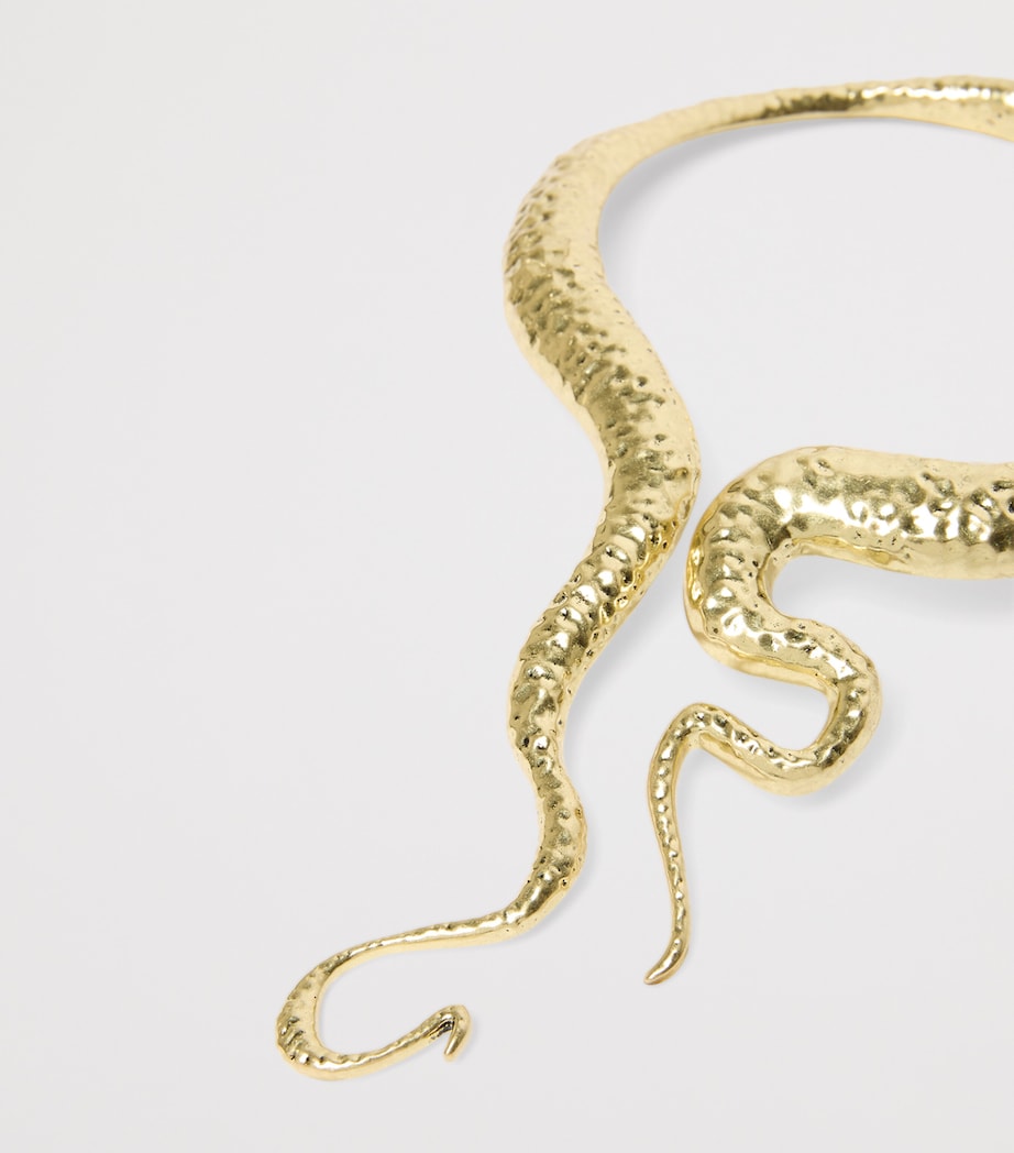Marina Rinaldi gold-tone sculptural choker - British product