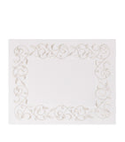 Dea linen embroidered scroll placemat 35cm x 50cm - British product