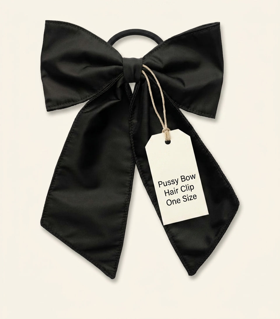 Prada Re-Nylon bow hair clip, imported from the UK