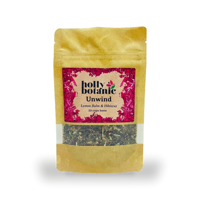 Holland & Barrett Holly Botanic Unwind Tisane Lemon Balm & Hibiscus Herbal Tisane 20 Cup Loose- Buy online at McGrocer