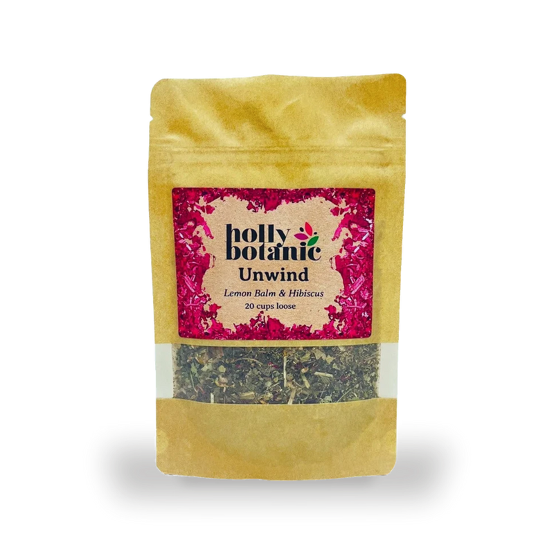 Holly Botanic tisane lemon balm and hibiscus 20 cup - British product