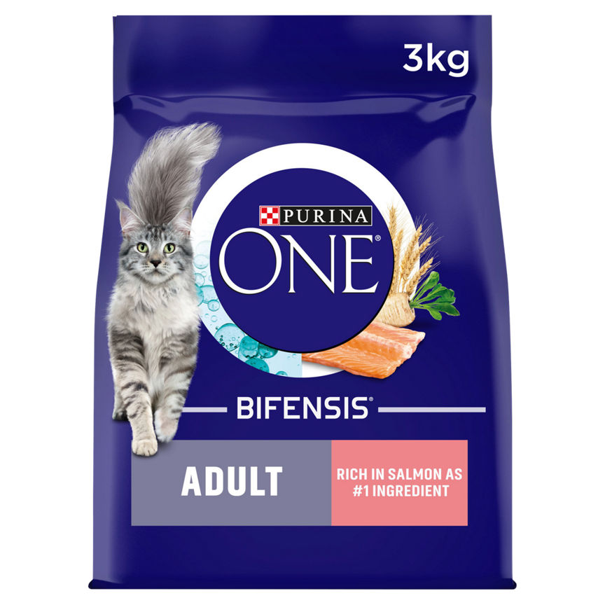 Purina ONE Adult Dry Cat Food Salmon and Wholegrain GOODS ASDA   