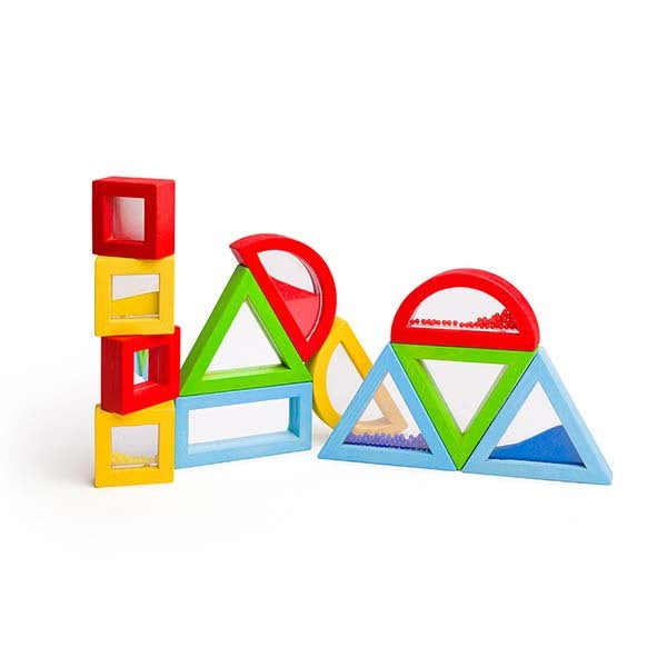 Bigjigs Toys Wooden Rainbow Sensory Shapes Toy GOODS Superdrug   