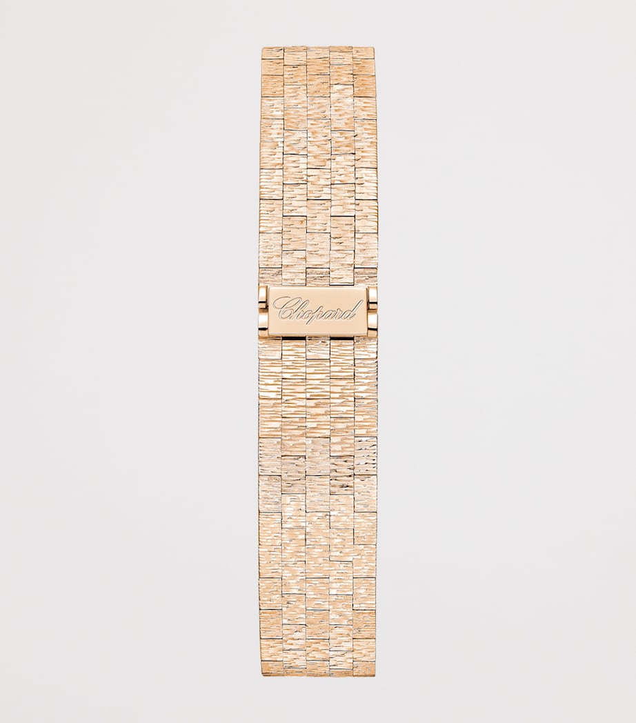 Chopard L'Heure du Diamant rose gold diamond malachite watch 26mm, imported from the UK