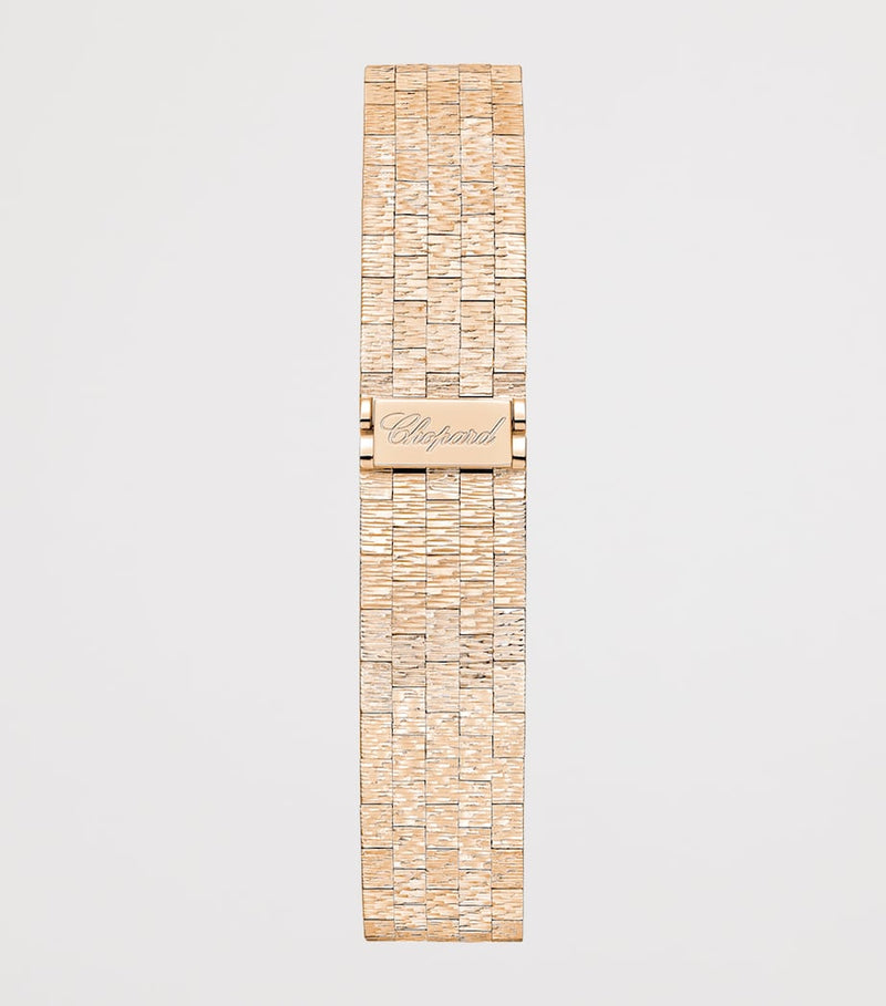 Chopard L'Heure du Diamant rose gold diamond malachite watch 26mm, imported from the UK