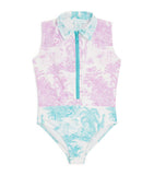 Marie Raxevsky children's printed collared swimsuit 2-12 years, imported from the UK
