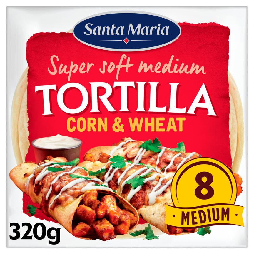 Santa Maria Corn & Wheat Soft Tortillas 320g GOODS ASDA   