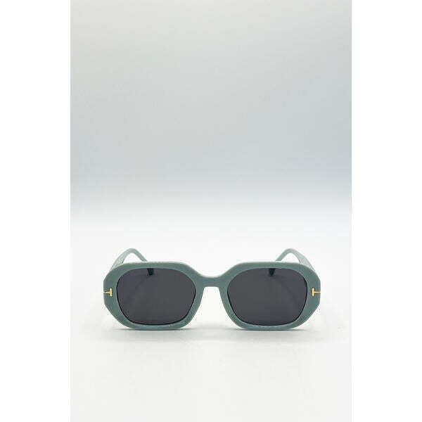 SVNX oval sunglasses mint wide arm (British brand)