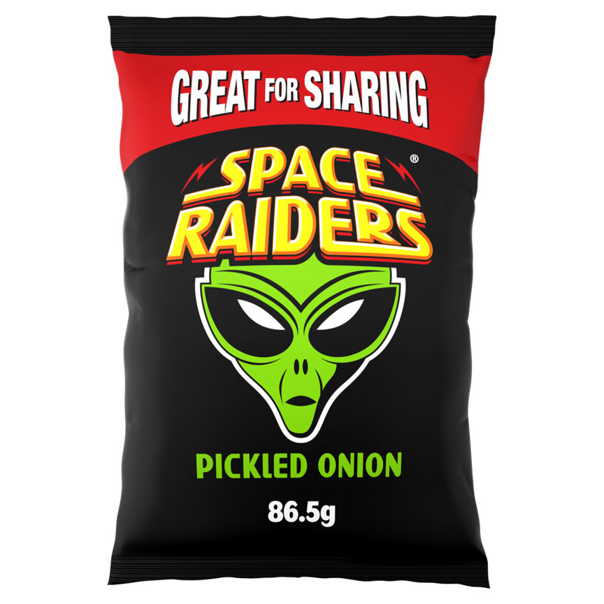 Space Raiders Pickled Onion Sharing Crisps