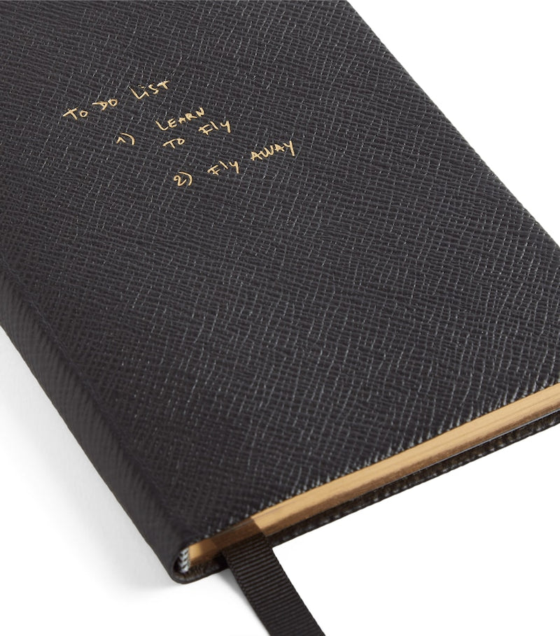Smythson Panama Leather To Do List Notebook, UK version