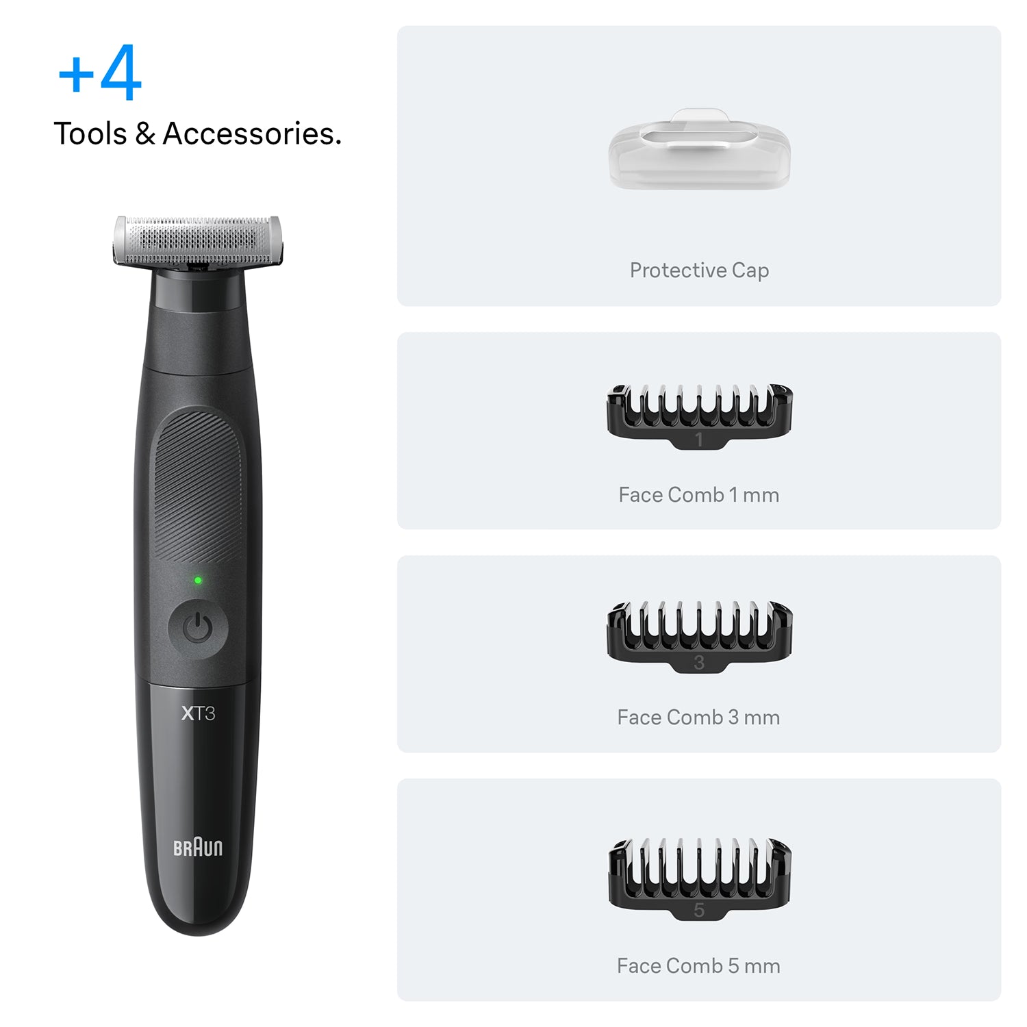 Braun XT3100 beard trimmer, imported from the UK