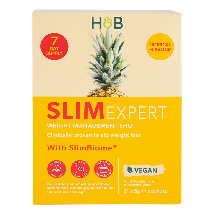 Holland & Barrett SlimExpert Tropical Shots Flavour 21 Sachets