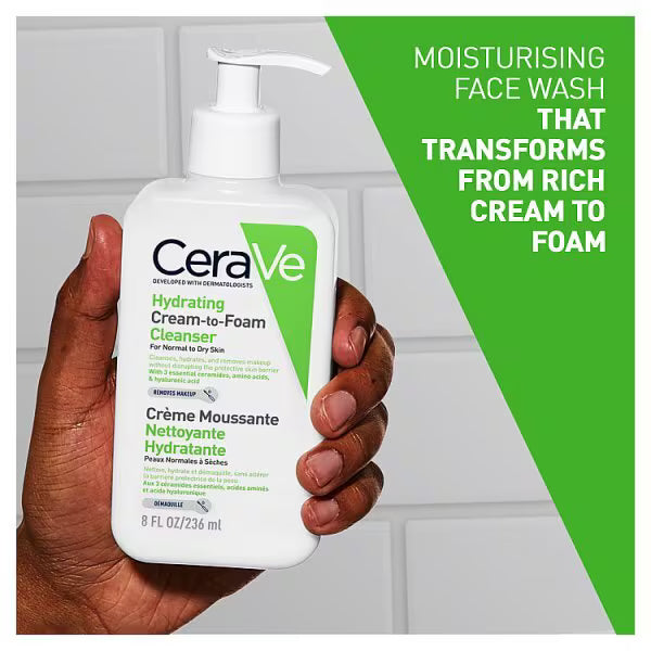 CeraVe Cream to Foam Cleanser 236ml - British product