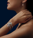 Chopard Happy Hearts rose gold diamond bangle, imported from the UK